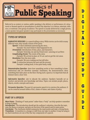 cover image of Public Speaking (Blokehead Easy Study Guide)